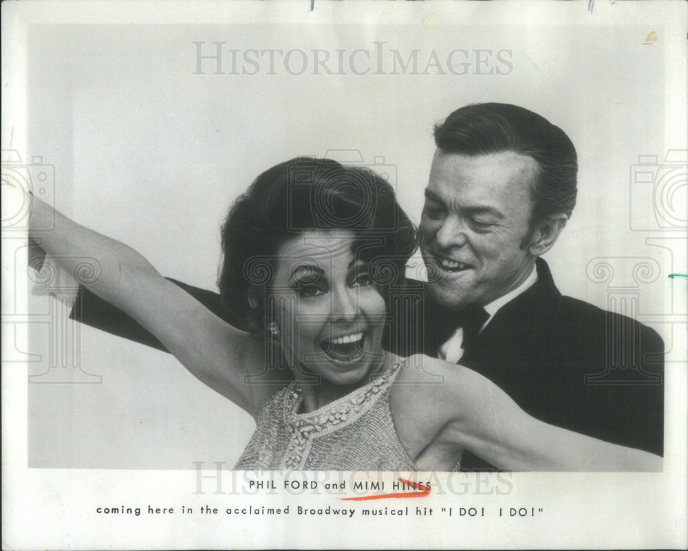 1970 Mimi Hines Phil Ford Fourposter Auditorium Theater musical - Historic Images