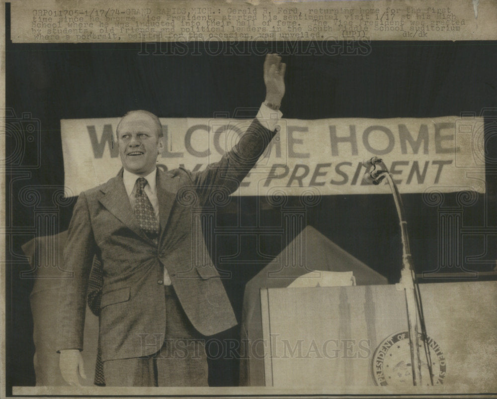 1974 Press Photo GERALD R. FORD PRESIDENT UNITED STATES - Historic Images