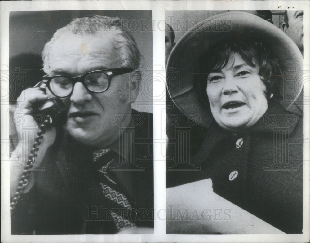 1975 Press Photo Abzug Myra MacPherson Chisholm Bella Conrad Martin Howard Legge - Historic Images