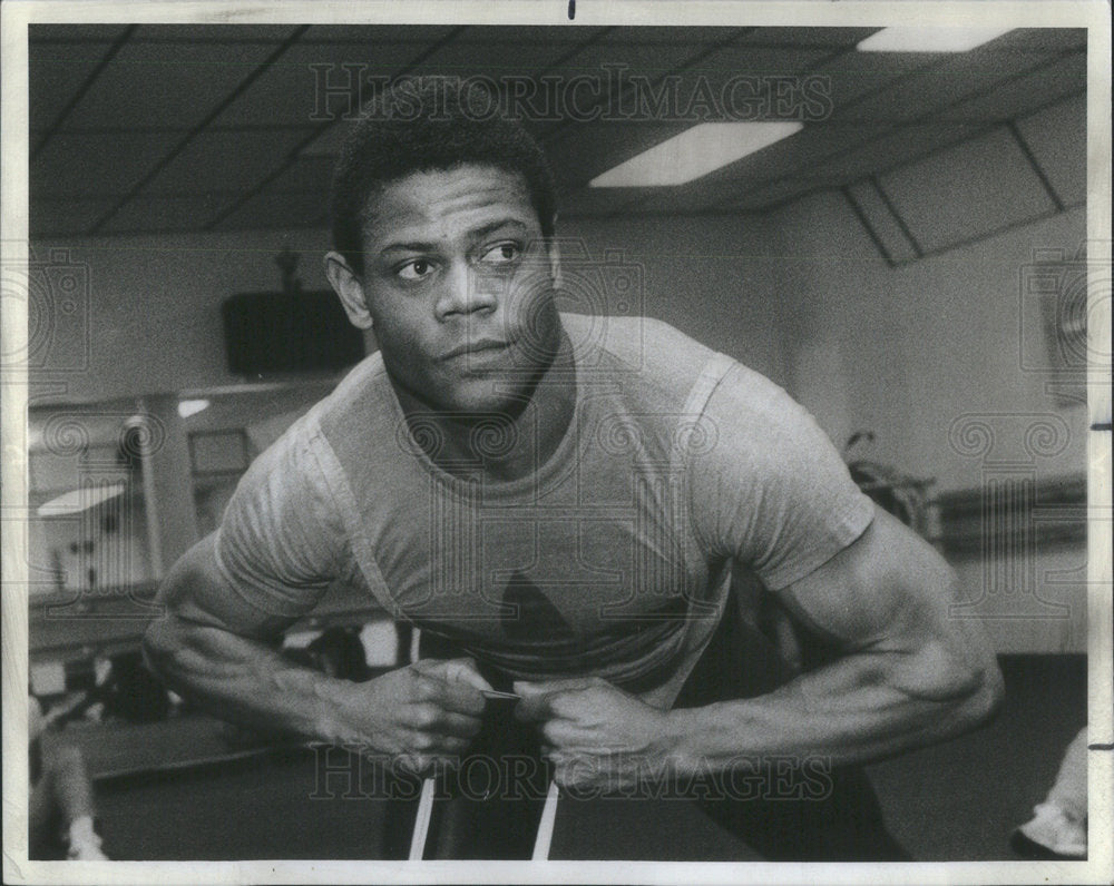 1983 Press Photo Rasheed Abdullah Ahmadadeen Fitness instructor exercise health - Historic Images