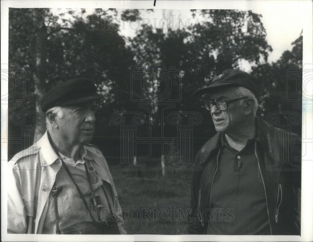 1988 Press Photo Walter Cronkite and Malcolm Forbes - Historic Images