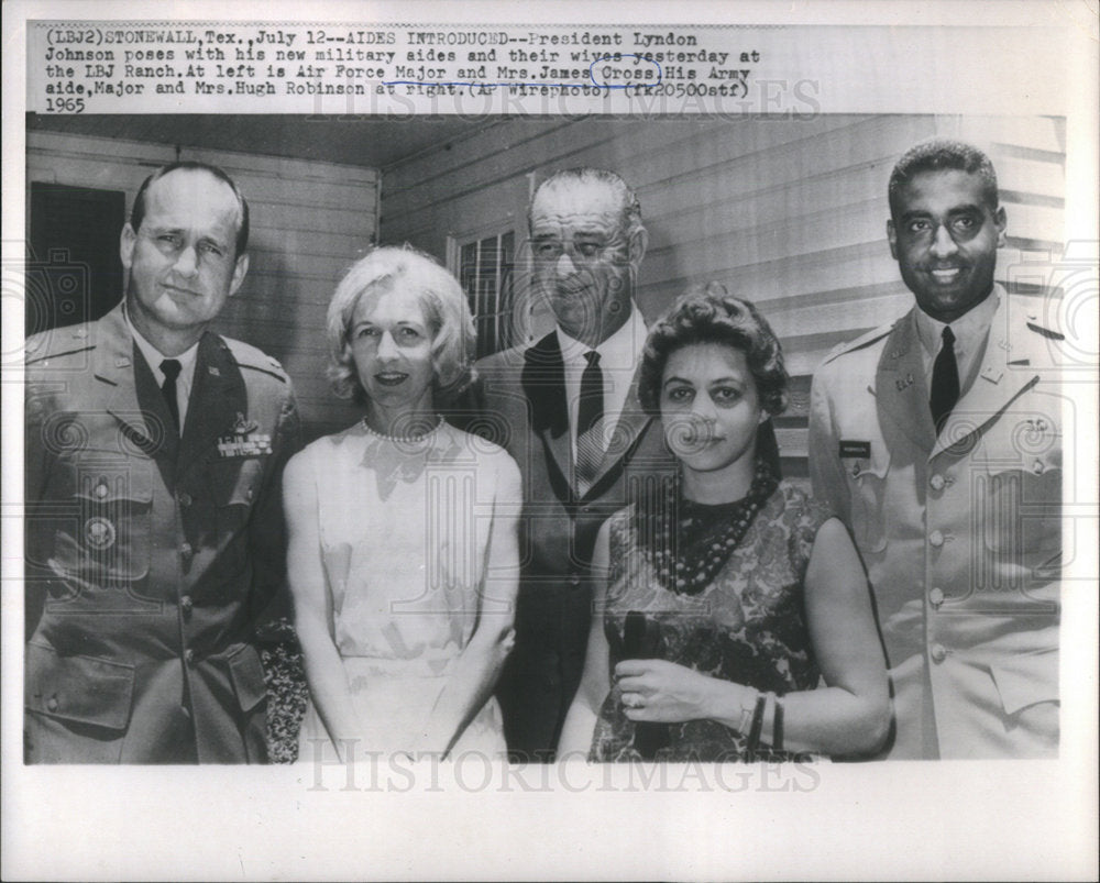 1965 Press Photo President Lyndon Johnson - Historic Images