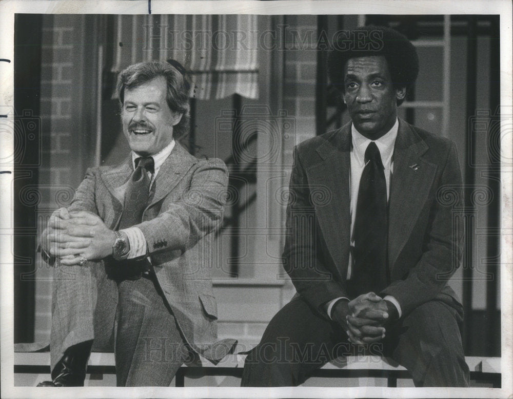 1973 Press Photo Guest star Robert Culp Bill Cosby host New Bill Cosby Show - Historic Images