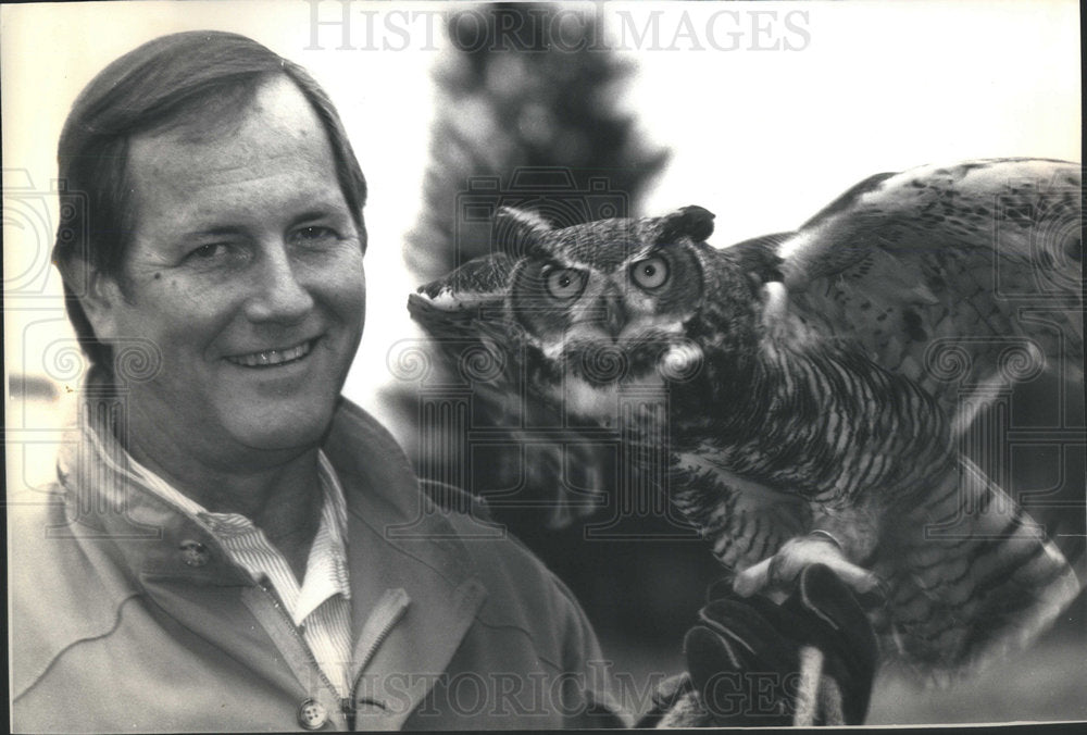 1987 Press Photo Jim Fowler Professional Zoologist - Historic Images