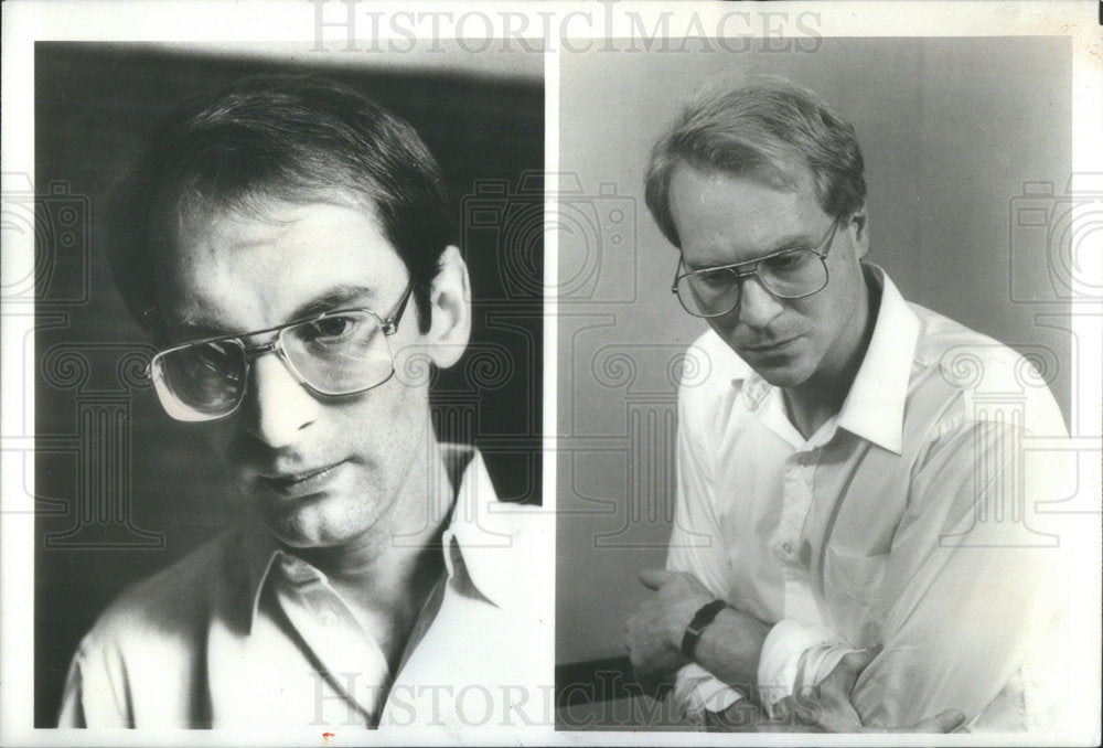 1988 Press Photo Peter Crombie Dan White Mayor George Moscone Sam Shepard - Historic Images