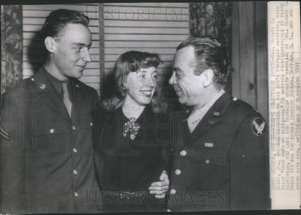 1944 Major Horace Dodge son proposed marriage blessings Louisville - Historic Images