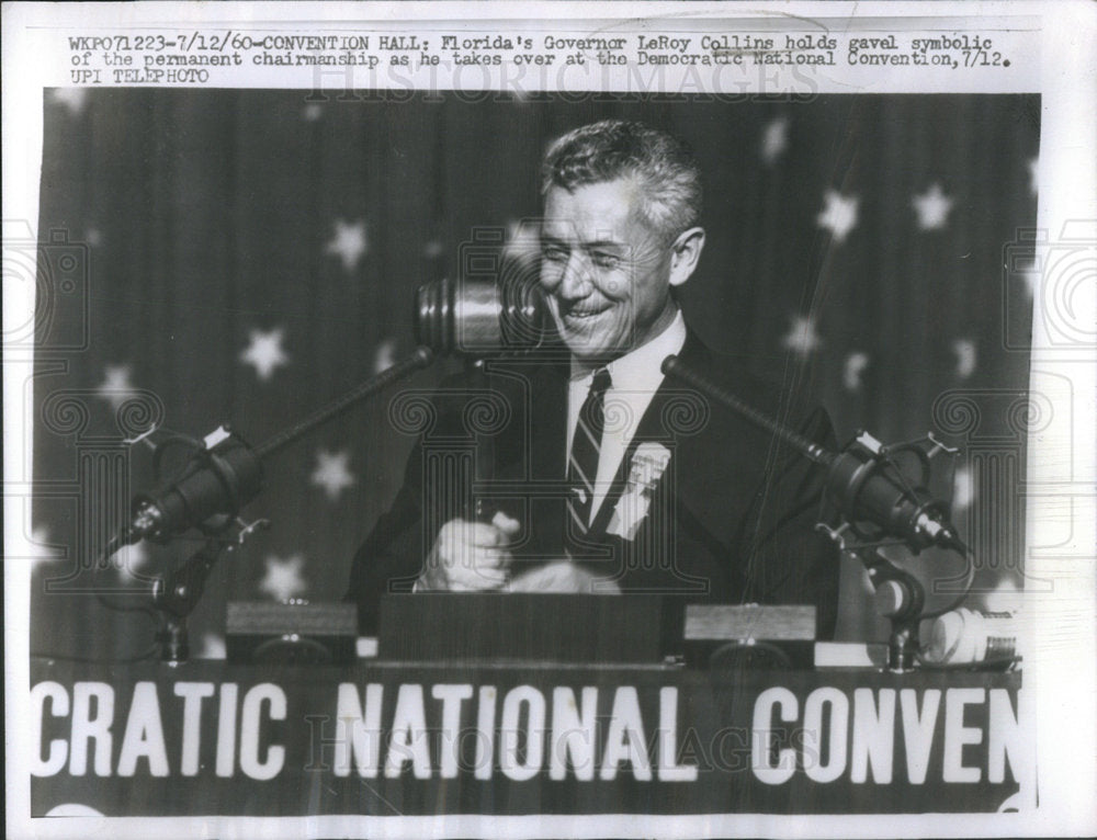 1960 Florida Governor LeRoy Collins Democratic National symbolic - Historic Images