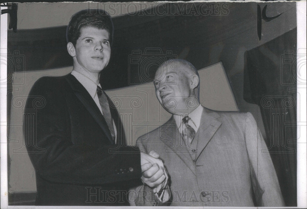 1958 Press Photo Van Cliburn Texas Famous Pianist - Historic Images