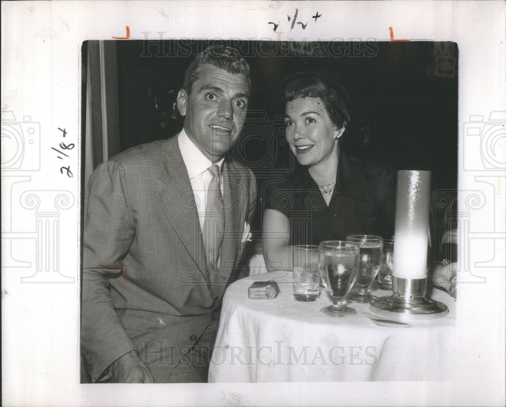 1951 Greg Bautzer  Jane Wyman Mocambo celebrity attorney Ginger - Historic Images