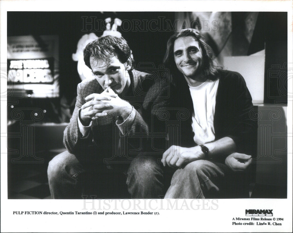 1994 Press Photo Producer Lawrence Bender Director Quentin - Historic Images