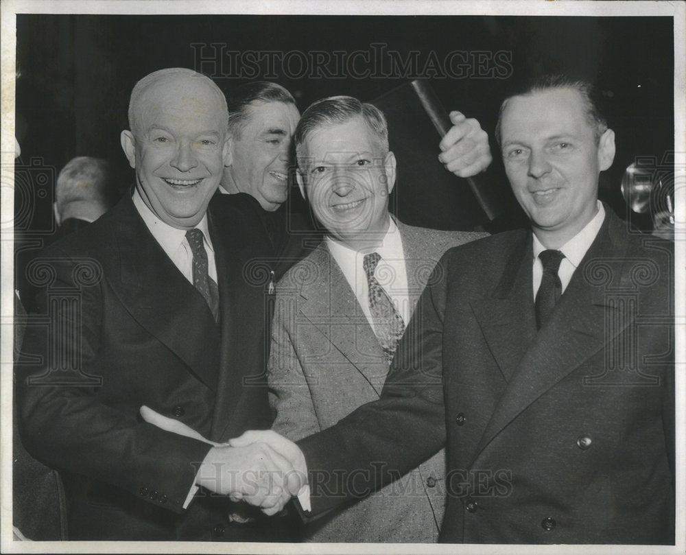 1952 Press Photo Grenvillie Beardsley Republican Rally - Historic Images