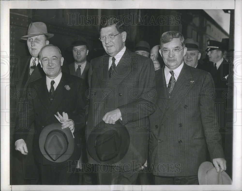 1943 Press Photo Eduard Benes Government  President Chicago Visit - Historic Images