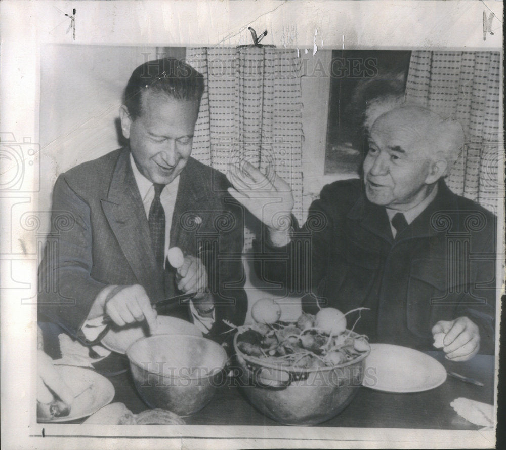 1959 Press Photo David Ben Gurion Israel Prime Minister - Historic Images