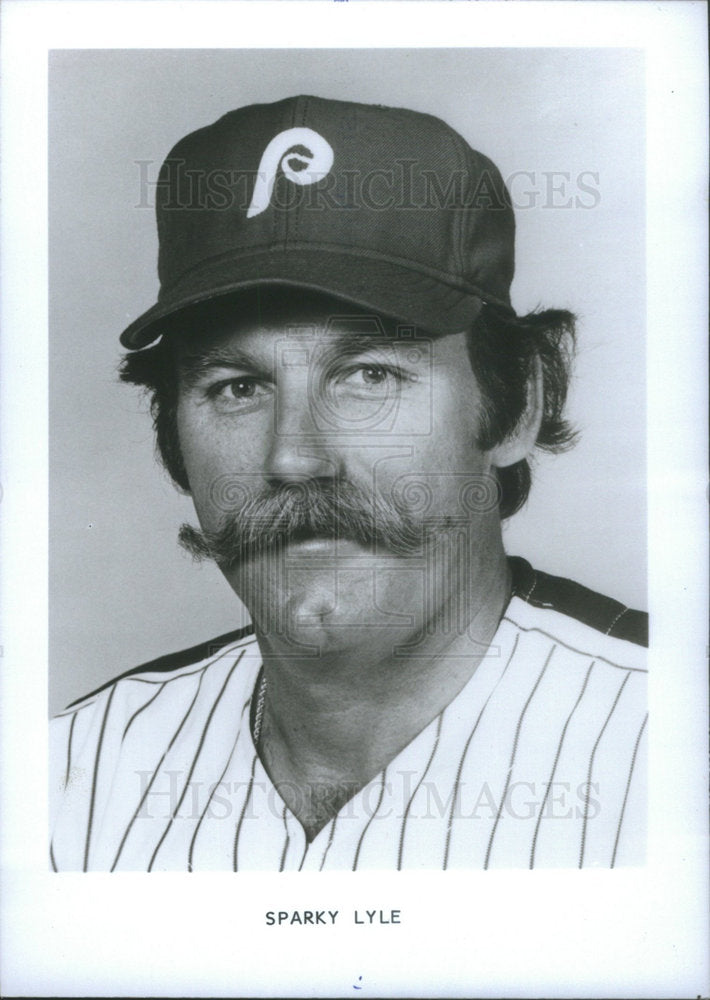 Press Photo Sparky Lyle Philadelphia Phillies Baseball Player - Historic Images