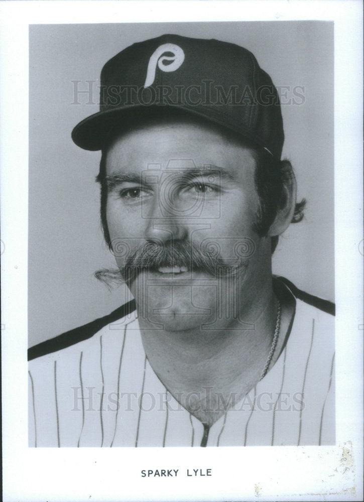 Press Photo Sparky Lyle Philadelphia Phillies - Historic Images