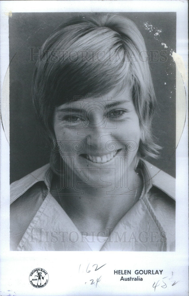 1972 Aussie Helen Gourlay Australian Tennis Player  - Historic Images