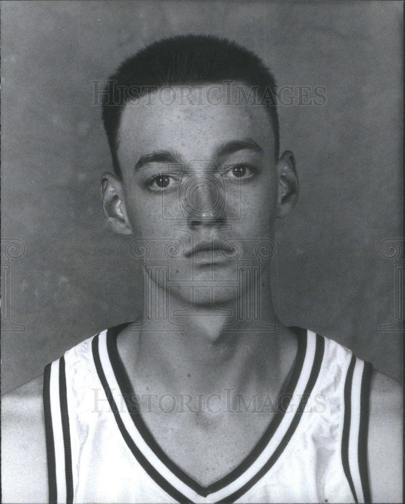 Press Photo Keith Adam Van Horn Milwaukee Bucks Diamond Bar High School Utah - Historic Images