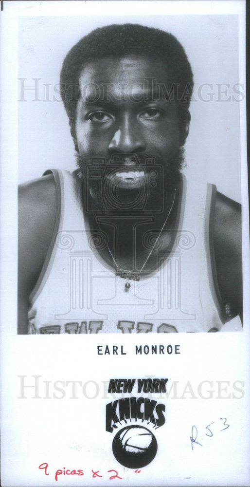 1979 Press Photo Vernon Earl Monroe professional basketball New York Knicks - Historic Images