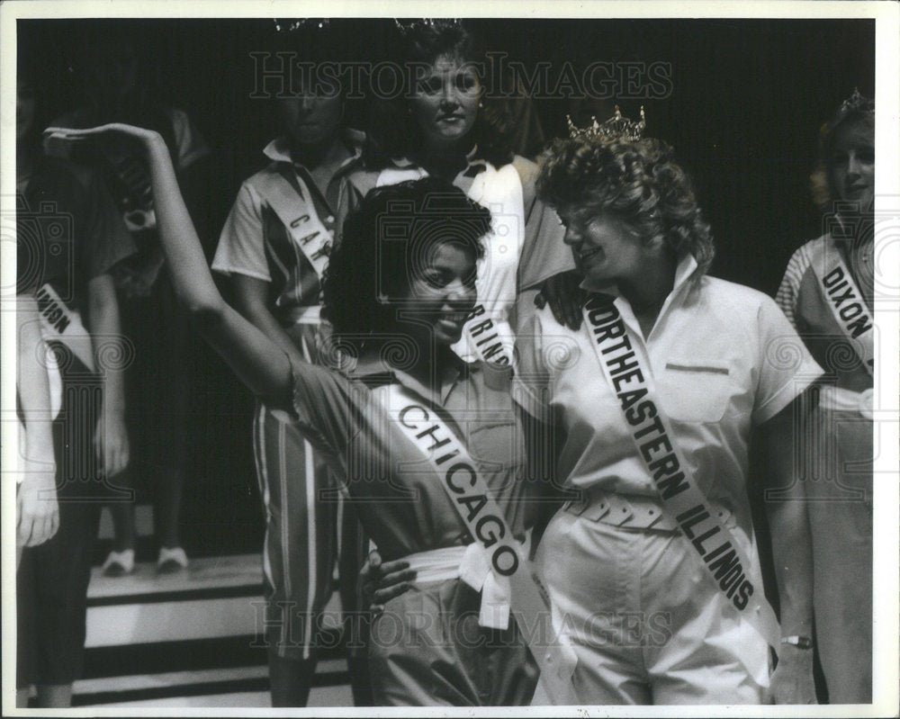 1984 Press Photo Miss Chicago Ruth Booker Depaul U. Senior Miss Northwestern - Historic Images