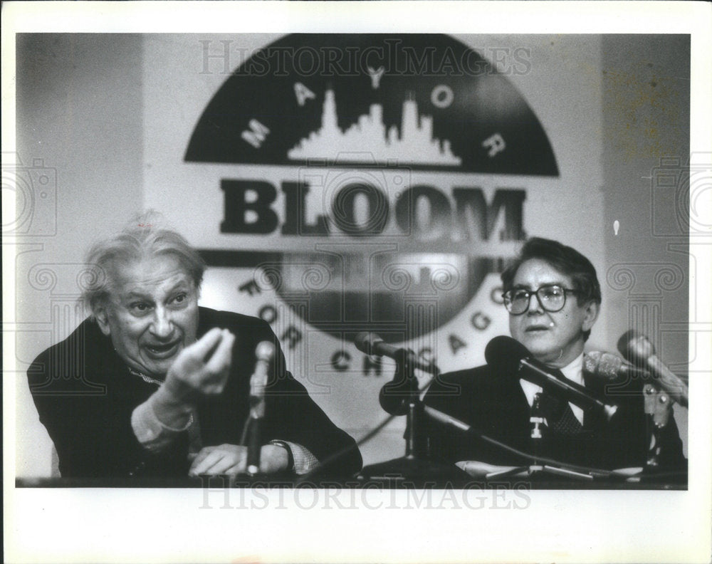 1989 Press Photo Studs Jerkel Dr Quentin Bloom for Chicago - Historic Images