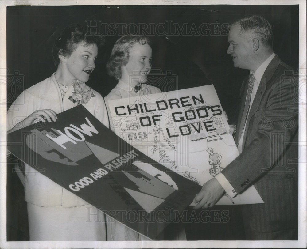 1955 Mary Jo O'Connor Frank San Hamel Ann Heynis Notre Dame School - Historic Images