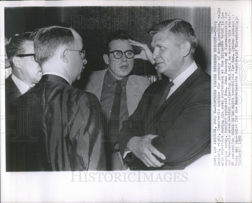 1960 Terry Sanford Democratic Nominee for Governor of North Carolina - Historic Images