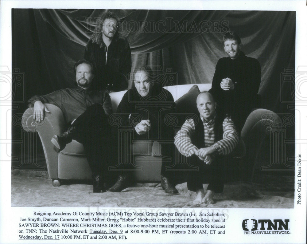 Press Photo Reigning Academy of Country Music (ACM) top Vocal Group Sawyer Brown - Historic Images