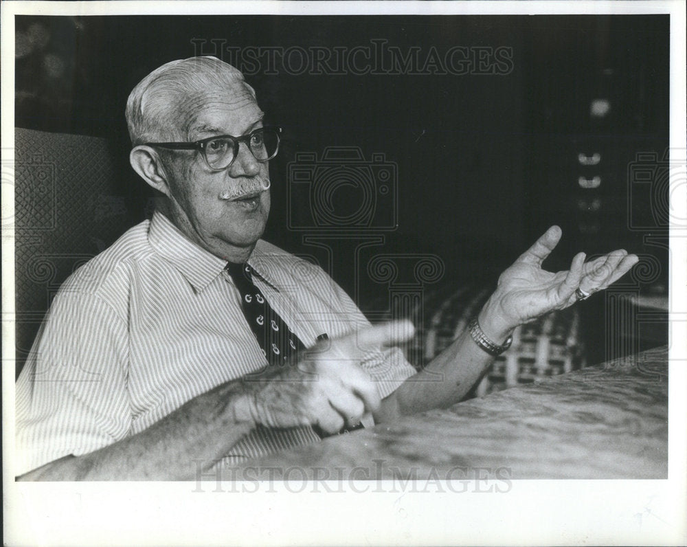 1982 Press Photo JIM MCDONALD SCOTTISH VOICE ACTOR - Historic Images