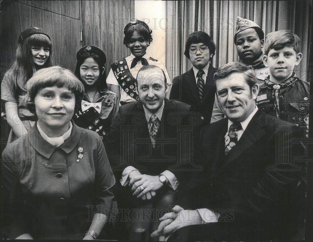 1982 Press Photo James McDonough Commissioner Dept Streets Sanitation - Historic Images