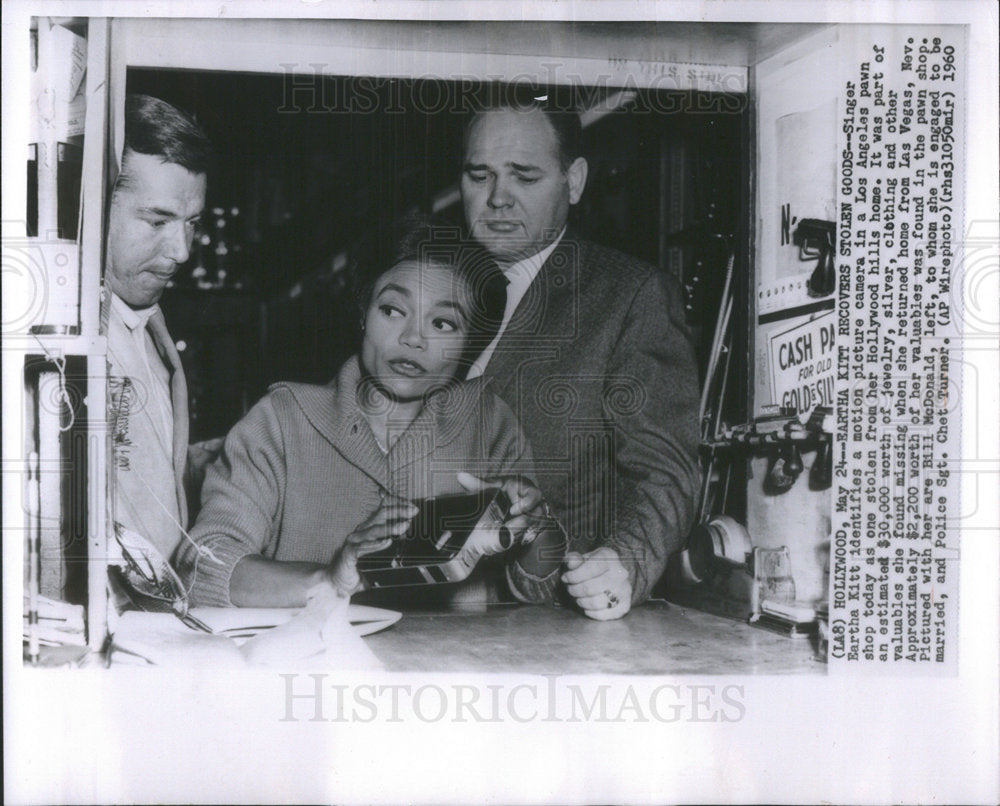 1960 Singer Eartha Kitt Musician Actress - Historic Images