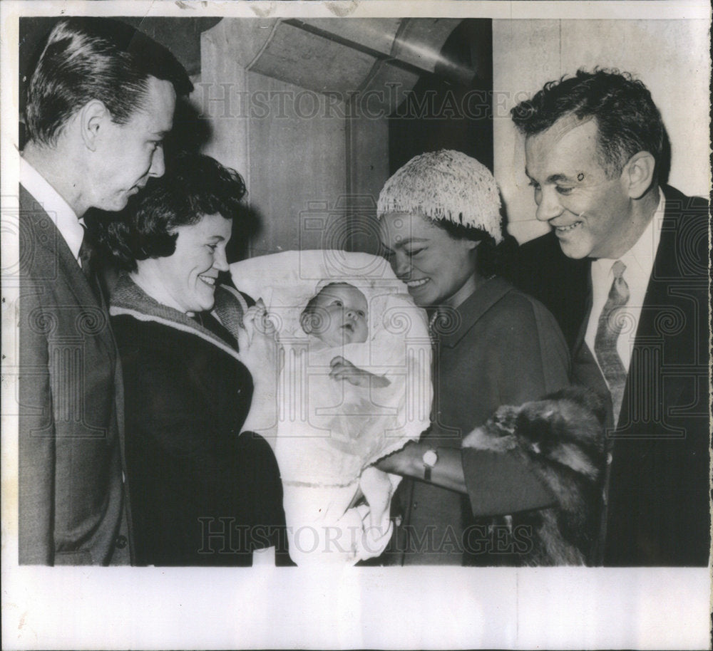 1962 Singer Bartha Kitt, Daughter Kitt Baptized - Historic Images