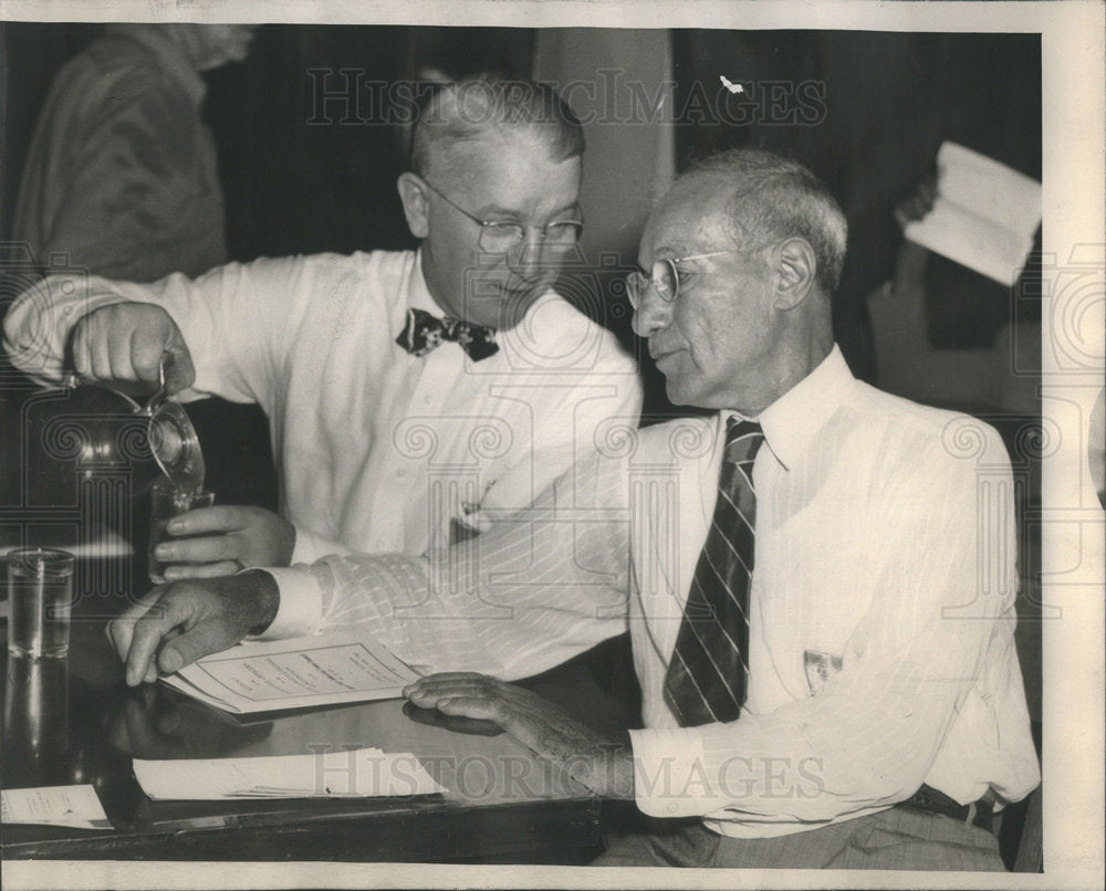 1947 Press Photo Maurice F McElligott Samuel Levin - Historic Images