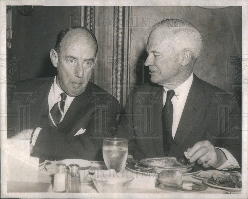 1963 Press Photo U.S. Ambassador to UN Adlai Stevenson, Edward D McDougal Jr - Historic Images