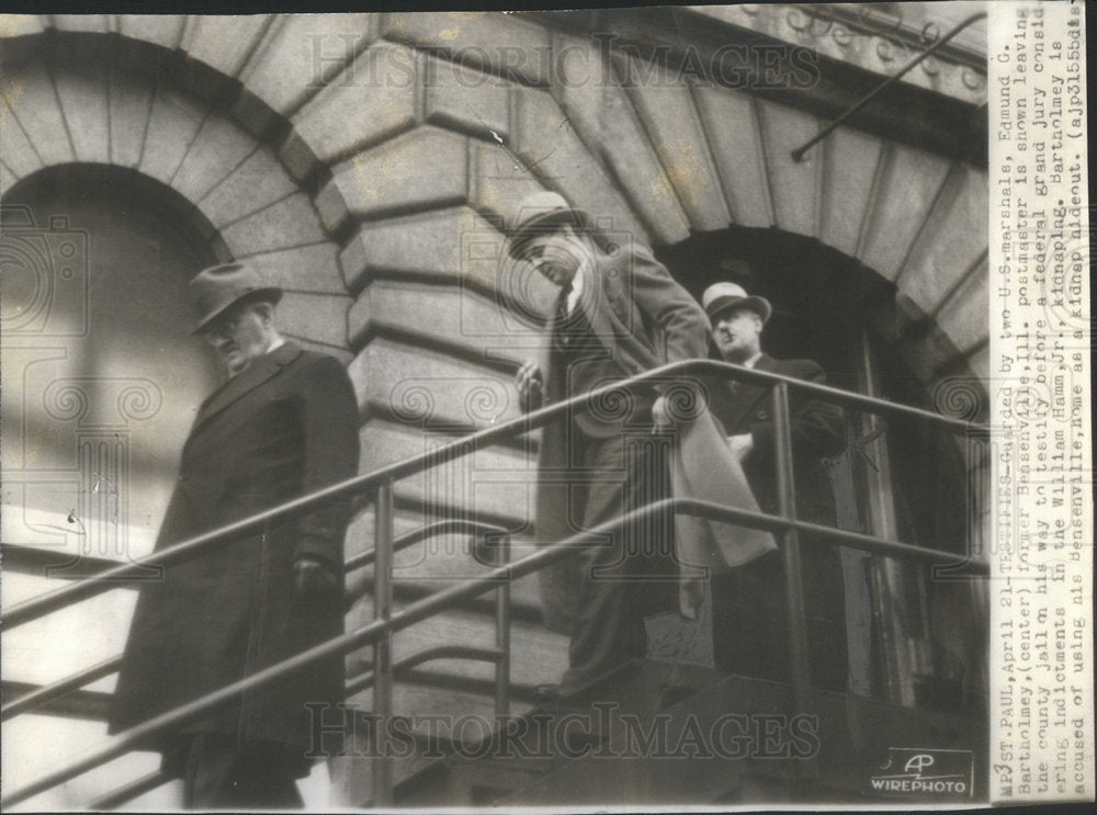 1936 Edmund F Batholmey U S Marshals - Historic Images