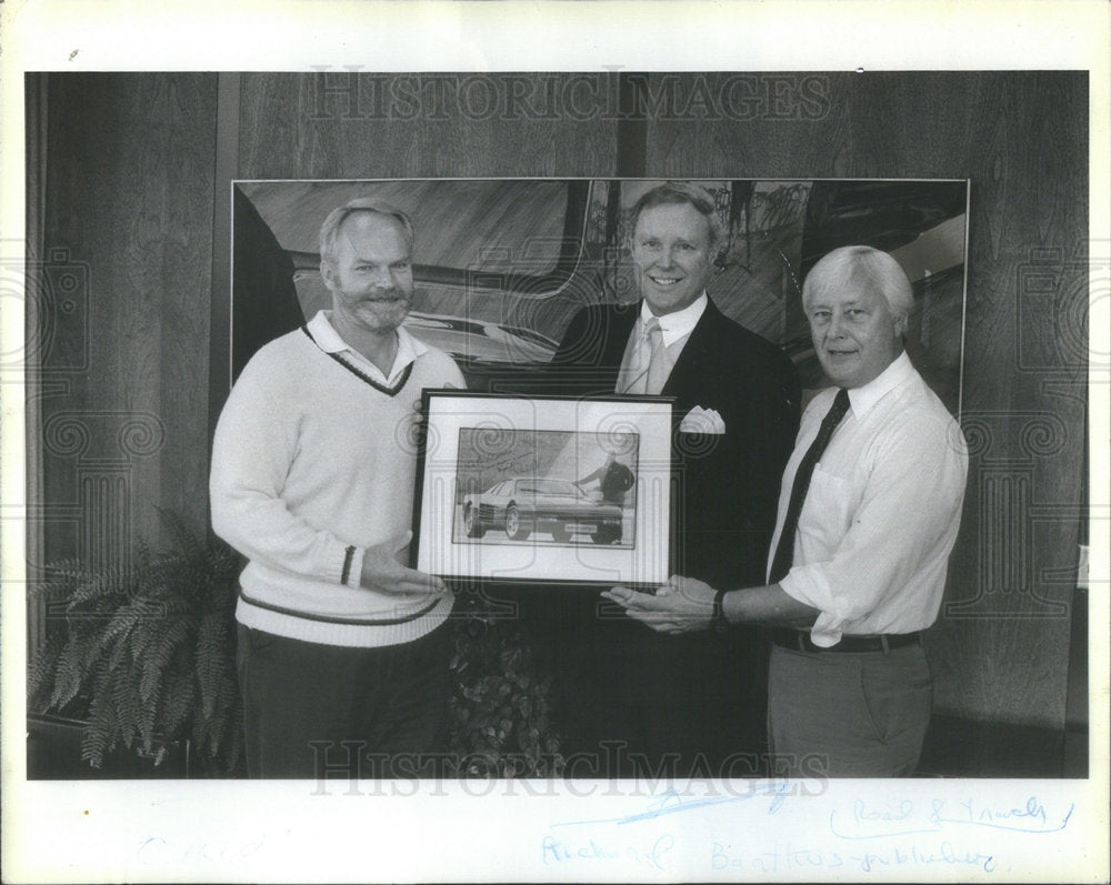 1987 Press Photo Richard Bartkus Chicagoan Track Publisher - Historic Images