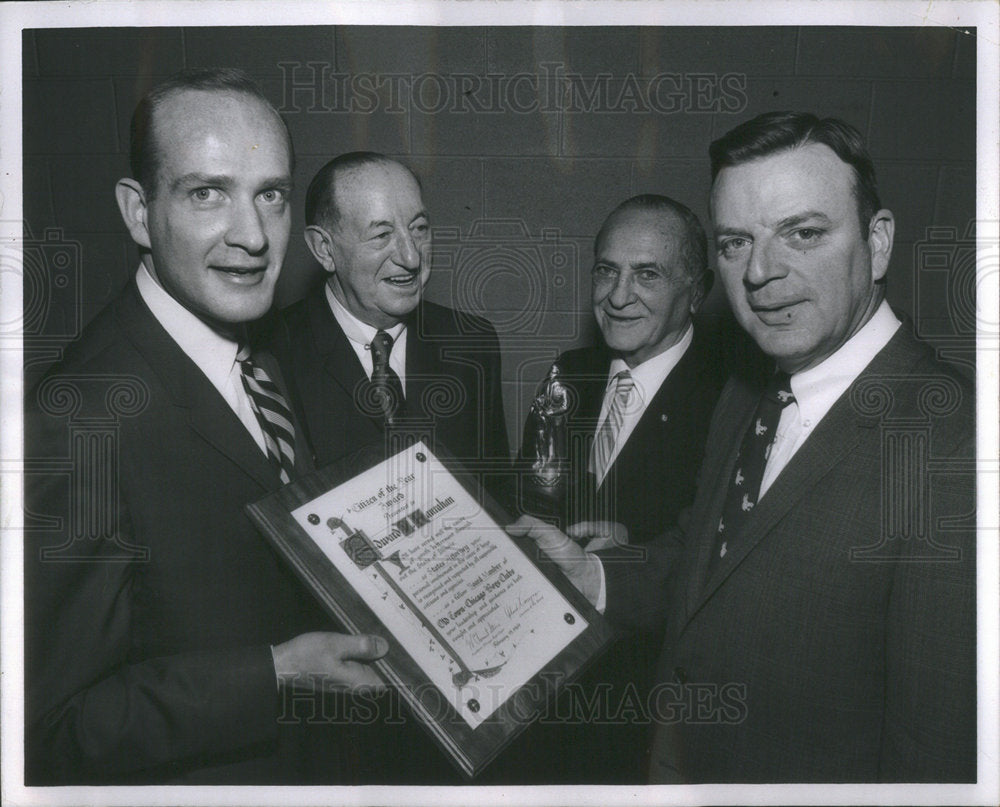 1969 State Atty Edward Hanrahan Receives Award From Kenneth Sain - Historic Images
