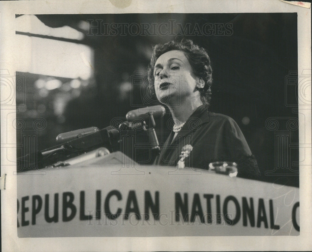 1952 Press Photo MRS. KATHARINE ST. GEORGE NEW YORK NATIONAL CONVENTION - Historic Images