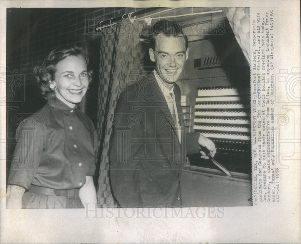 1958 Barefoot Sanders Democratic Congress Candidate - Historic Images