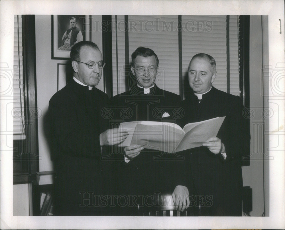 1946 Press Photo Richard John Vice President General Secretary Joseph Lux Thomas - Historic Images