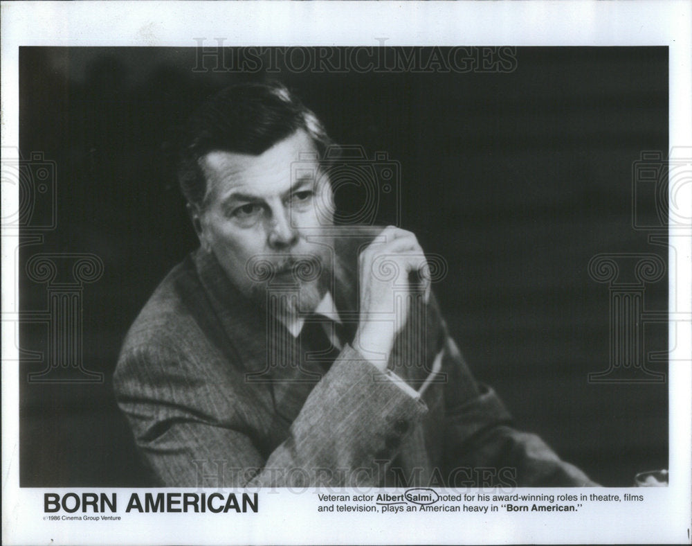 Press Photo Veteran Actor Albert Salmi Theater Film Television Born American - Historic Images