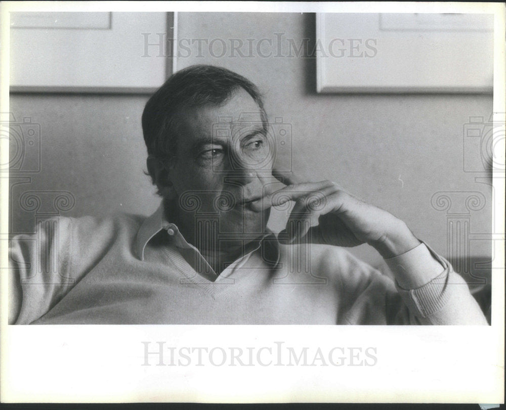 1986 Press Photo Roger Vadim French Screenwriter Director Producer Journalist - Historic Images