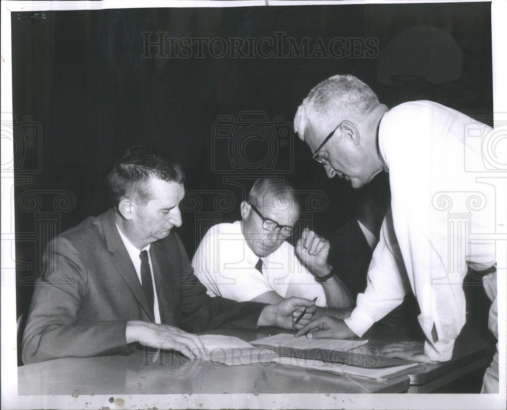 1961 George Peck Geneva Education Board Illinois - Historic Images