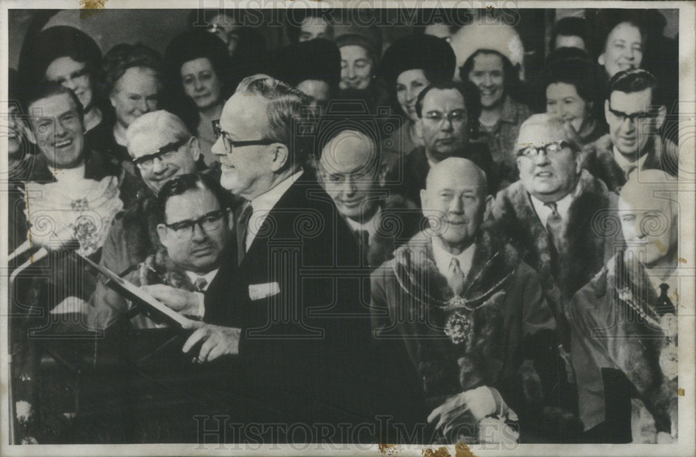 1967 Press Photo During Mansion Speech Pearson Lashed Out At Charles Gaulle - Historic Images