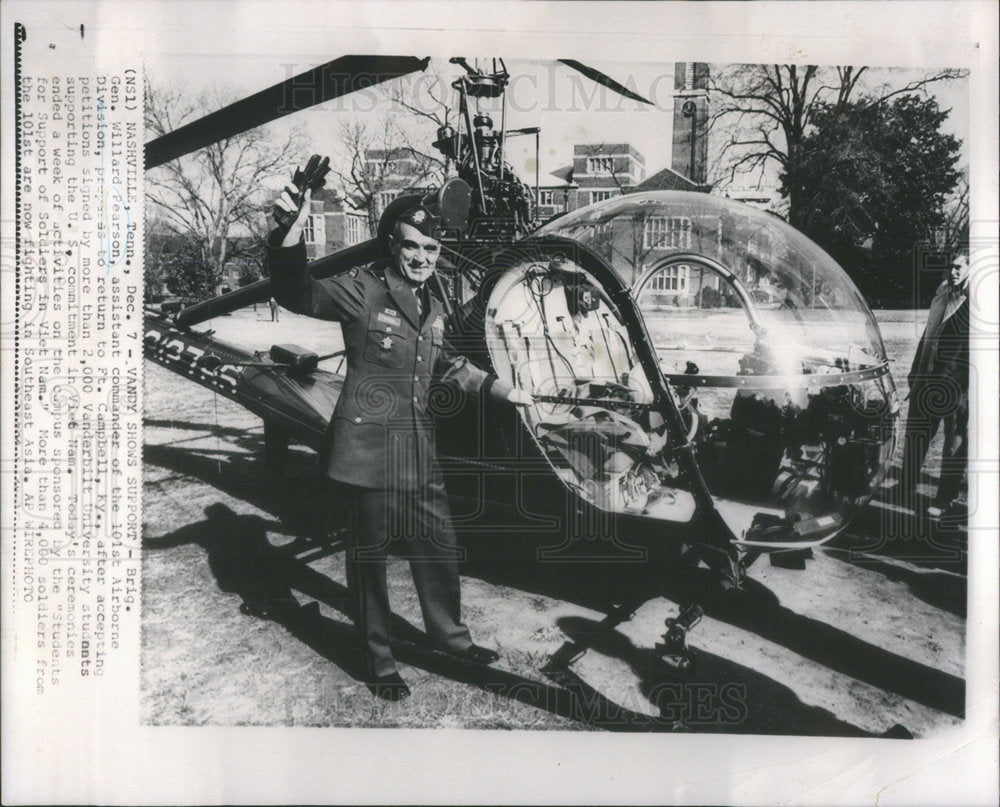 Pilot Airborne Campbell Brig General Willard Pearson Viet Nam - Historic Images