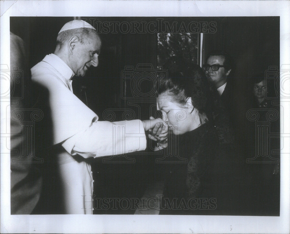 1973 Marion Peace Wife Joseph Peace American Archbishop Chicago - Historic Images