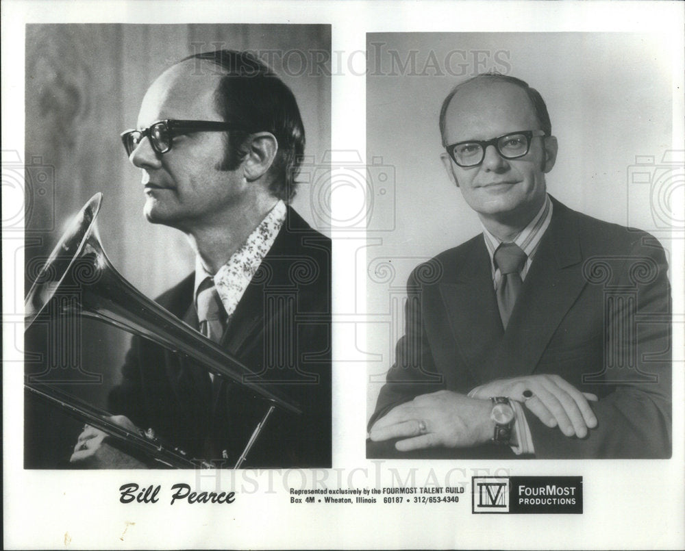 1974 Press Photo Bill Pearce Wheaton Resident Known  Chicago Radio Personality - Historic Images