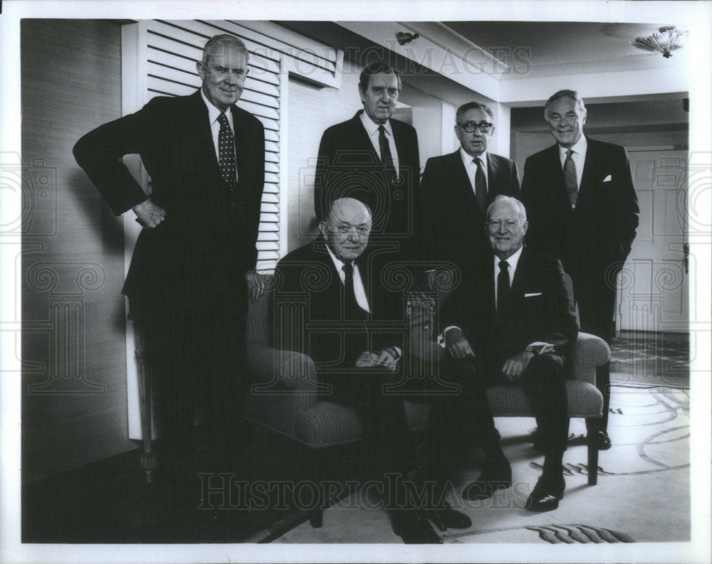 1991 Press Photo Cyrus Roberts Vance American Lawyer State Secretary Chicago - Historic Images