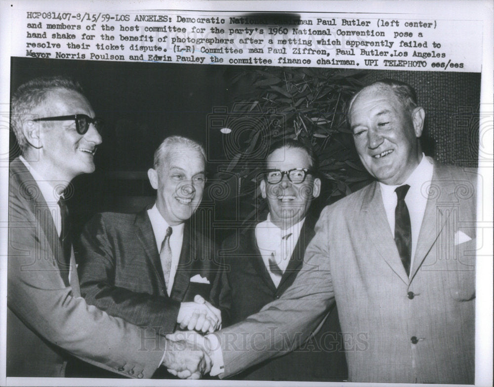 1959 Paul Mulholland Butler US Lawyer Democratic National Committee - Historic Images