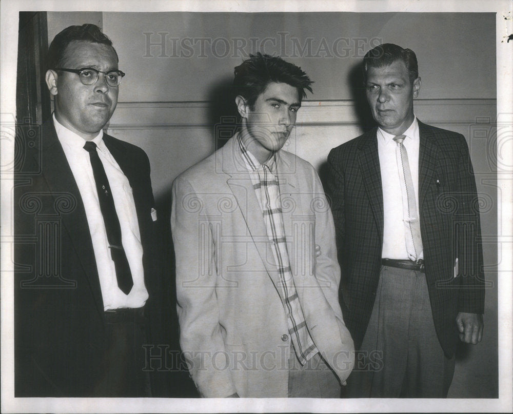 1961 Leon Pecherek Criminal Courts Harrison hamburger restaurant - Historic Images