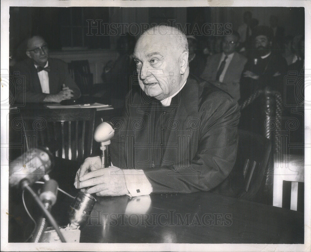 1955 Bishop Bernard Sheil Auxiliary Roman Catholic Chicago - Historic Images